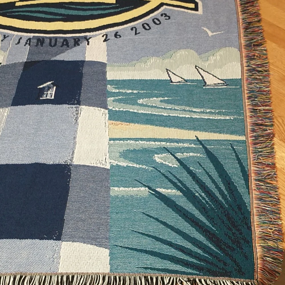 Super Bowl 2003 San Diego CA Tapestry Throw